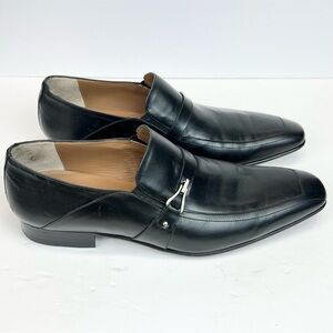Mezlan Shoes Black Leather Mens Horse Bit Loafer Slip on Size 13W Made in Spain